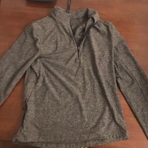 Lululemon quarter zip. Heathered green